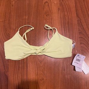 L*Space Green Tie Bikini top